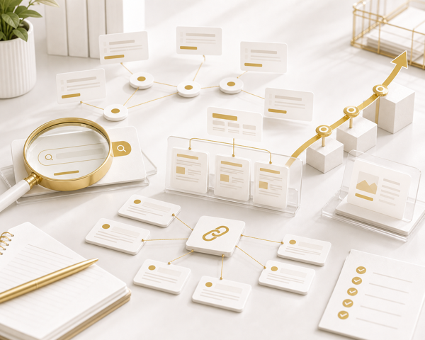 SEO and content authority service visual